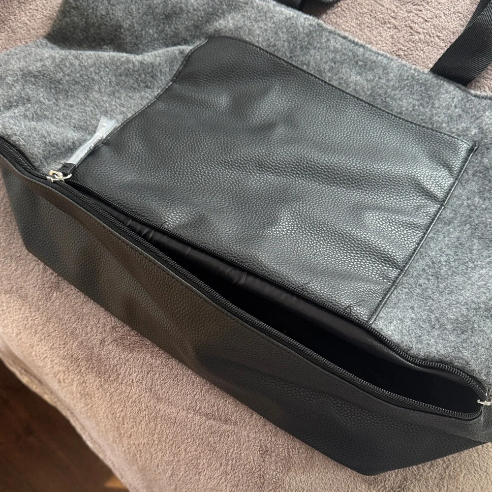 DSW Gray and Black Men's Duffel Bag
